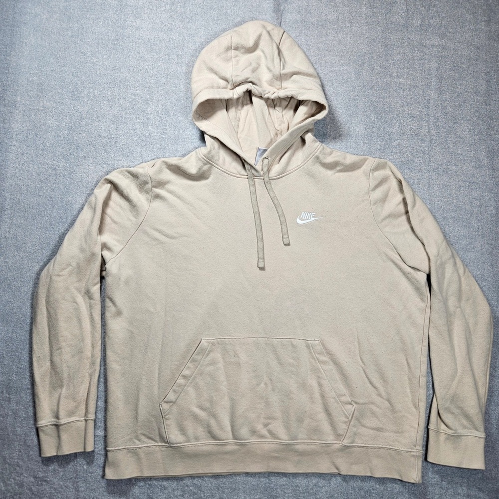 Nike Hoodie Mens XL Khaki‎ Beige Pullover